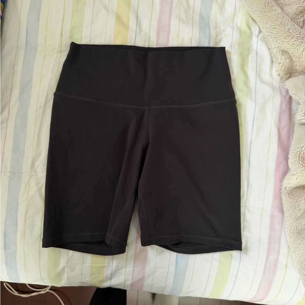 Women's High-Rise Black Bike Shorts